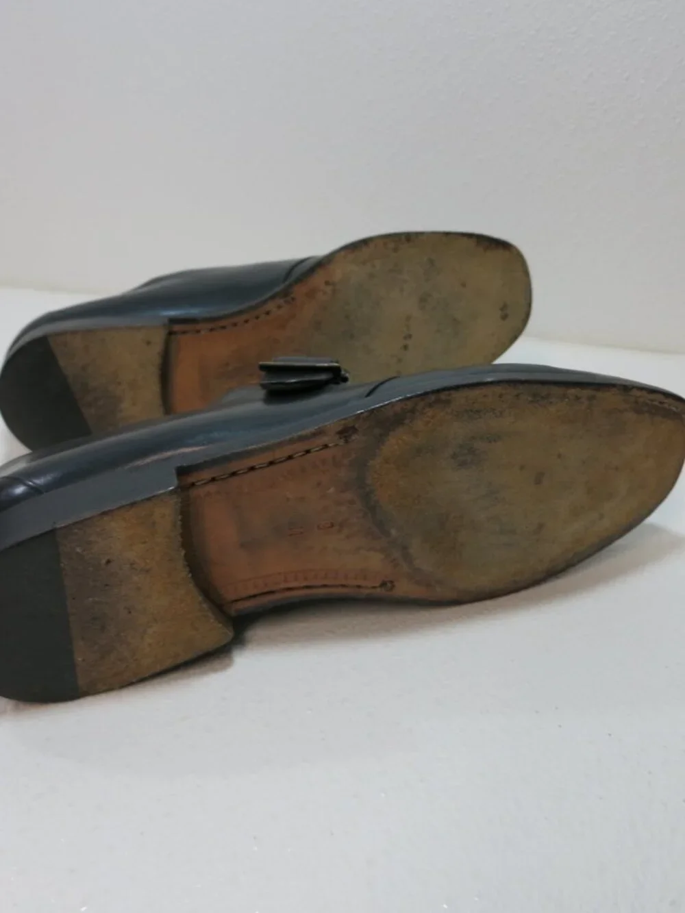 Cole Haan Strap Leather Monk Oxfords Belt Buckle Men's Footwear Dress Shoes 9.5